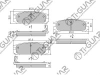 Тормозные колодки TG-297/PN7249* Ti·GUAR