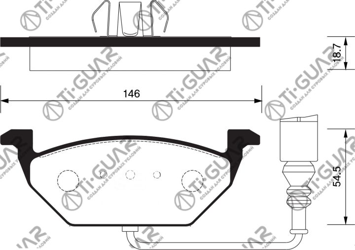 Тормозные колодки TG-0148/PN0148W* Ti·GUAR